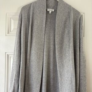 Cozy Gray Knit Cardigan